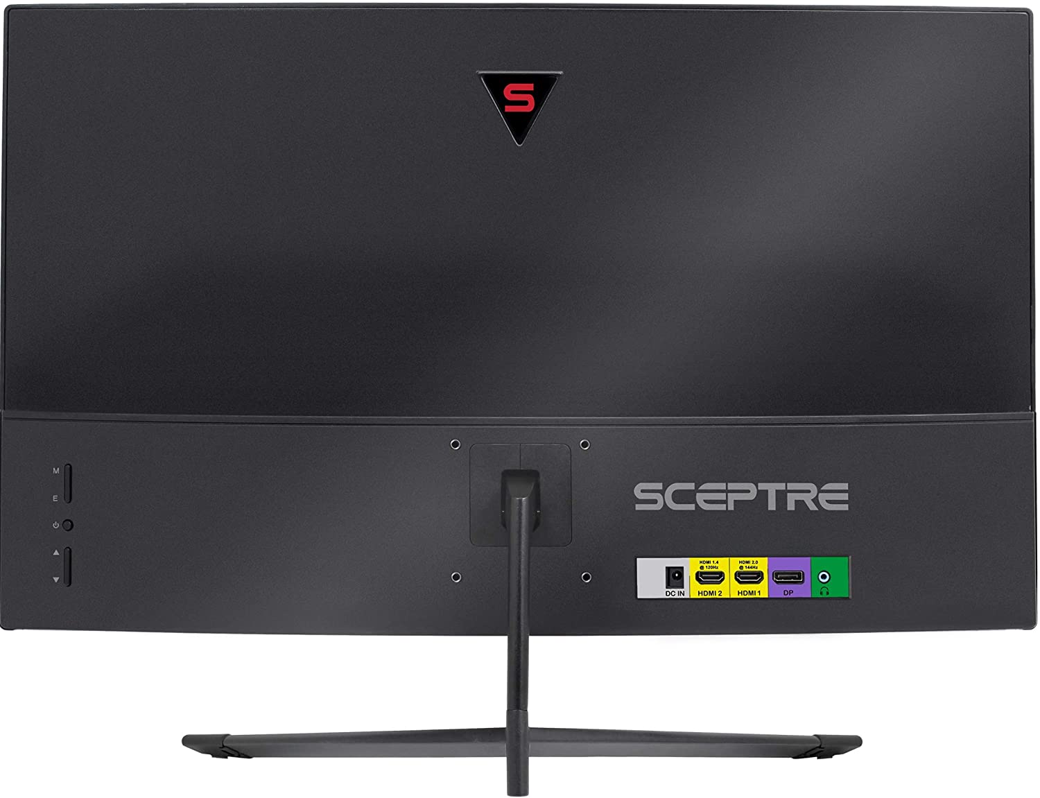 Sceptre 24-Inch Curved 144Hz Gaming LED Monitor Edge-Less AMD FreeSync DisplayPort HDMI, Machine Black (C248B-144RN)