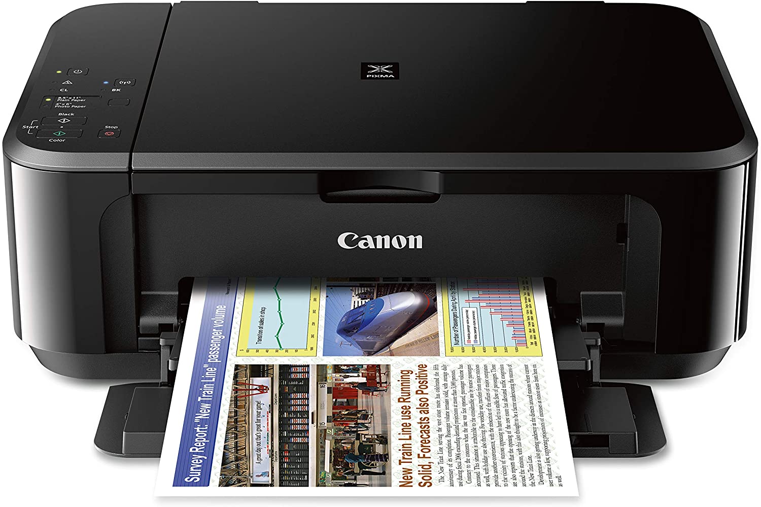 Canon Pixma MG3620 Wireless All-In-One Color Inkjet Printer with Mobile and Tablet Printing, Black