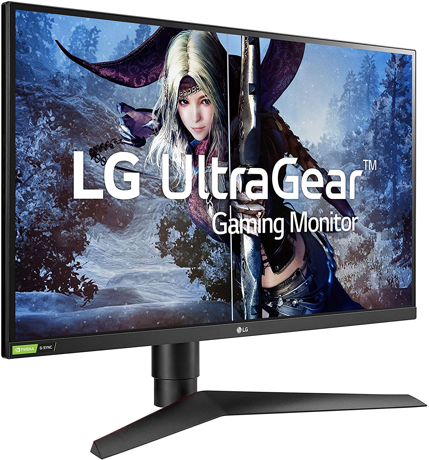 LG 27GL83A-B 27 Inch Ultragear QHD IPS 1ms NVIDIA G-SYNC Compatible Gaming Monitor, Black