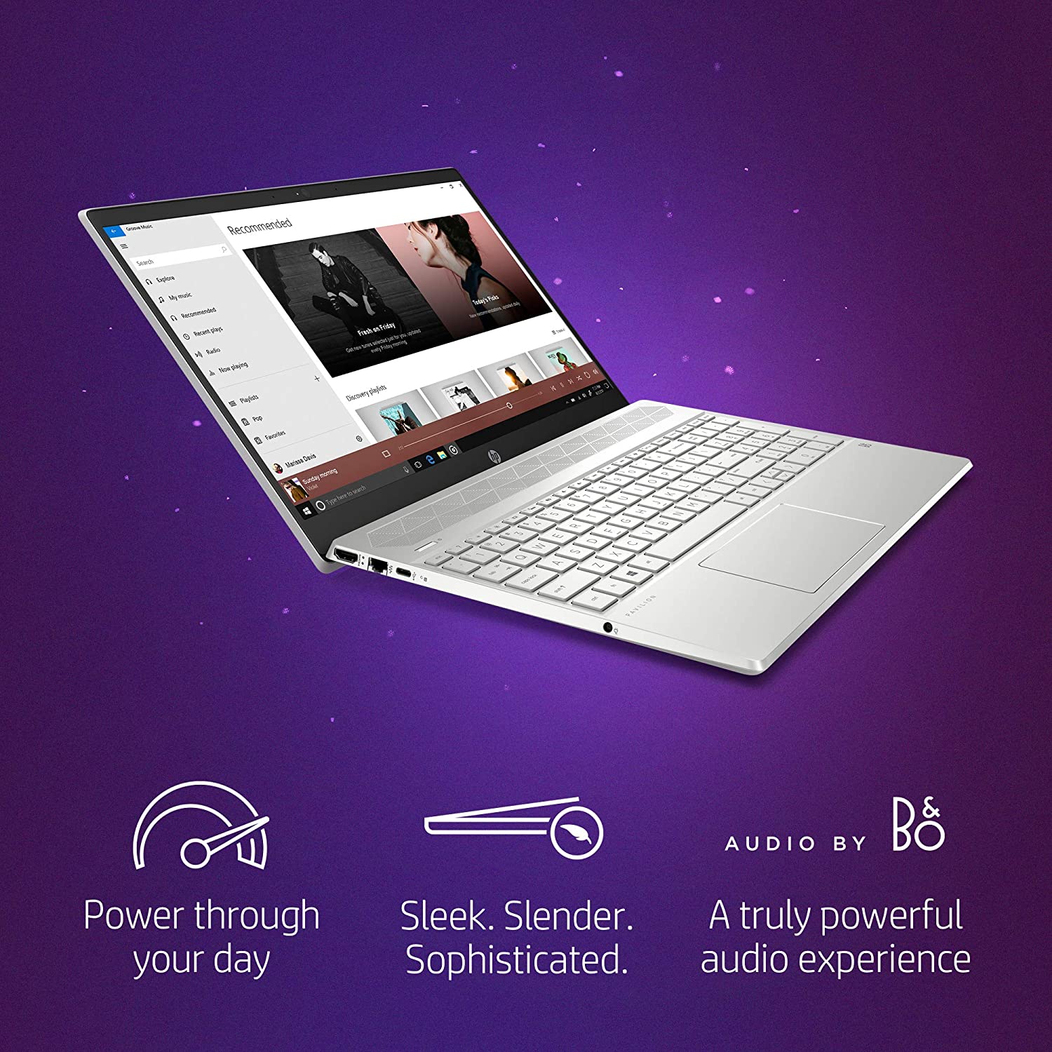 HP Pavilion 15-inch Laptop, Intel Core i7, 16 GB RAM, 512 GB SSD Storage, Intel Iris Plus Graphics, Windows 10 Pro, Amazon Alexa Voice Compatible (15-cs3019nr, Mineral Silver)