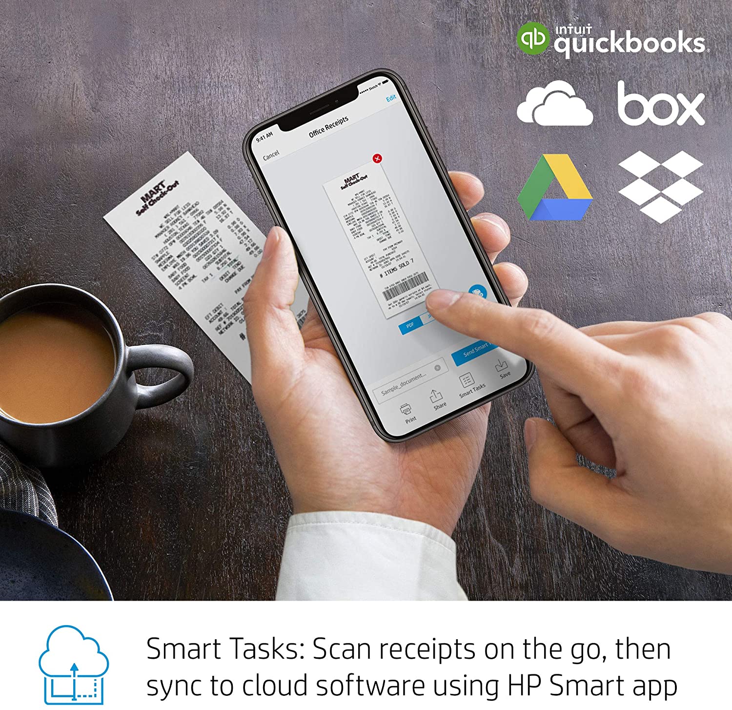 HP OfficeJet Pro 8035 All-in-One Wireless Printer - Includes 8 Months of Ink Delivered to Your Door, Smart Home Office Productivity - Basalt (5LJ23A)