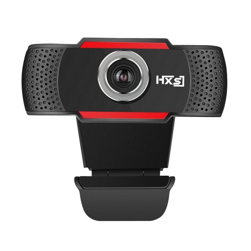 S30 High Definition 720P 1.0MP Webcam with MIC Black & Red