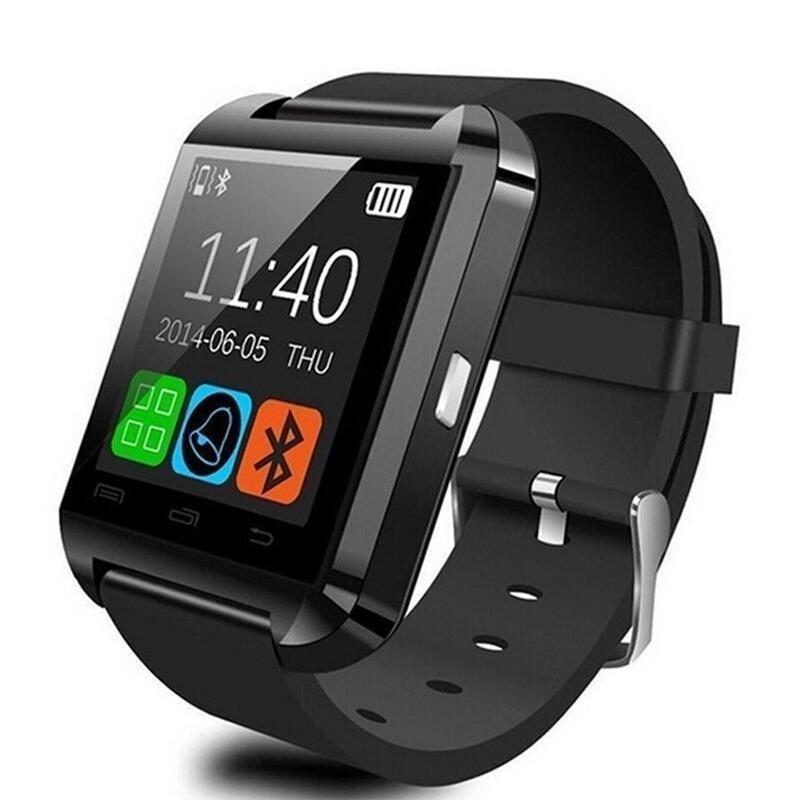 U8 Bluetooth Touch Screen Smart Wrist Watch for Android IOS Samsung iPhone other Phones - Black