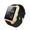 U8 Bluetooth Touch Screen Smart Wrist Watch for Android IOS Samsung iPhone other Phones - Black