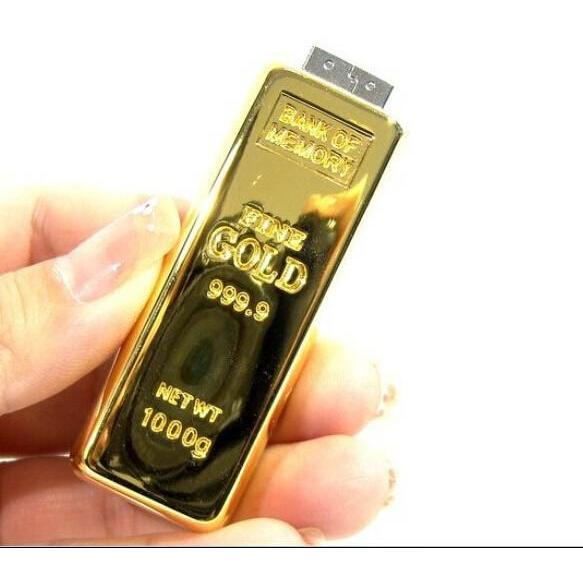 Gold USB Flash Drive USB 2.0 Flash Drive 4GB 8GB 16GB 32GB