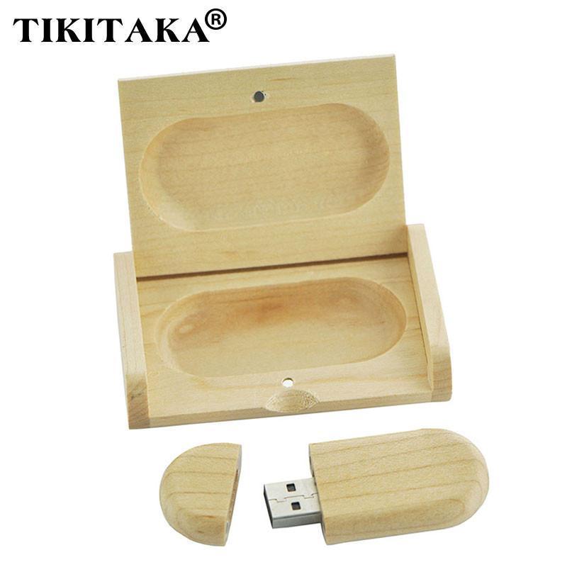 Maple Wooden Box Shape 8GB USB 2.0 Memory Stick Flash Drive