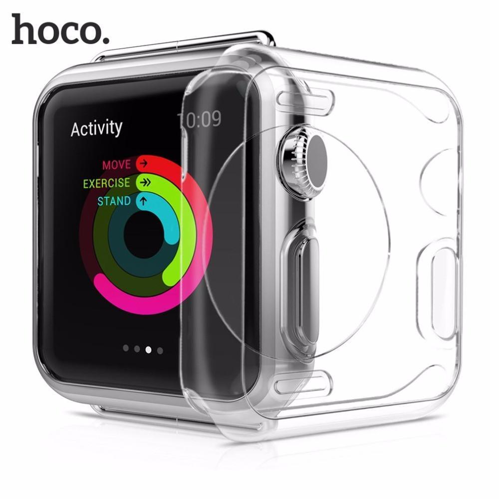 HOCO Ultra Thin TPU Light Soft Transparent protective Case For Apple Watch Series 38mm 42mm Protective Shell Cover Case