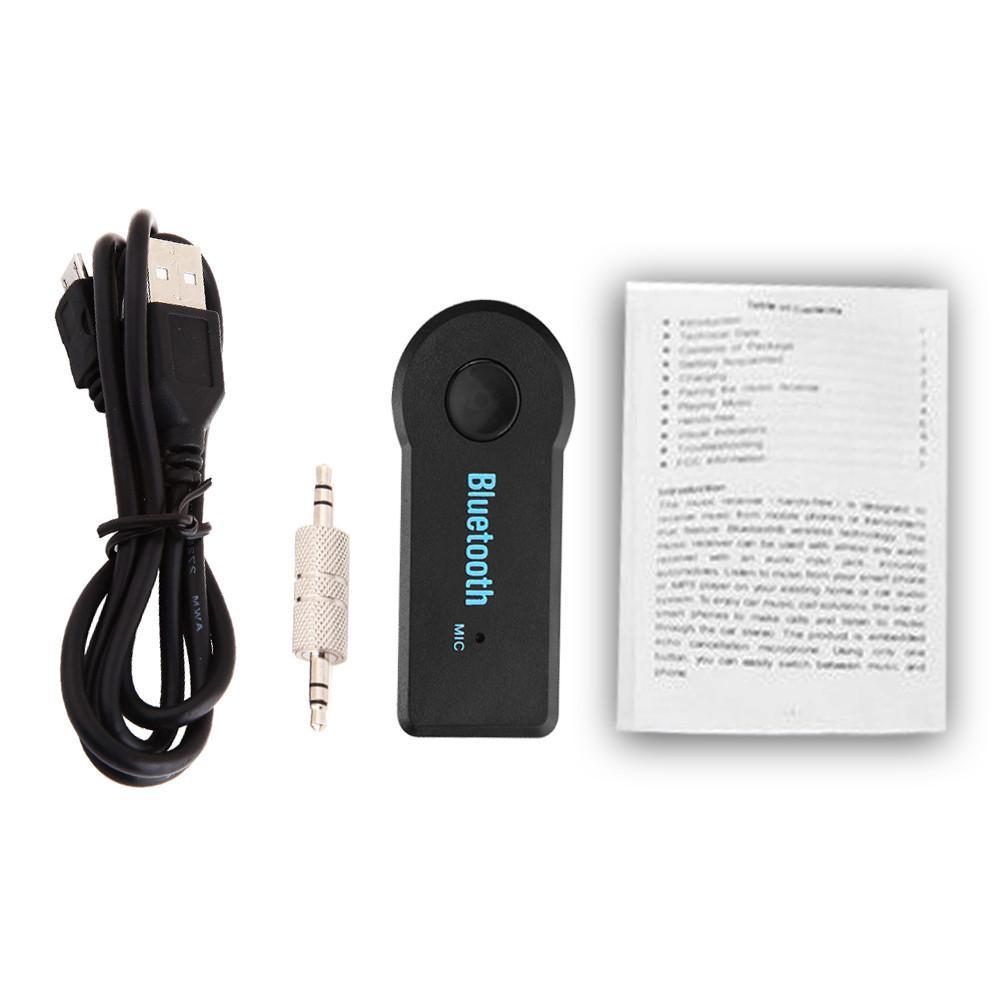 Universal 3.5mm Car Wireless Bluetooth Audio Music Receiver Adapter Auto AUX Streaming A2DP Kit Hands free For Speaker Earphone