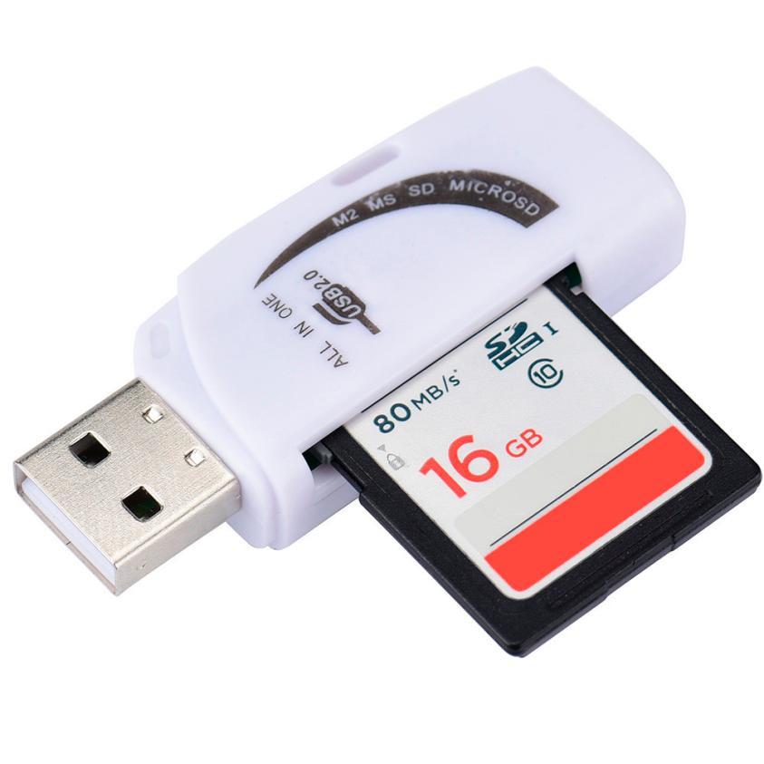 Micro SD Card Reader SDHC TF M2 MS PRO DUO All In 1 Super Speed USB 2.0 Multi Memory Card Reader#25