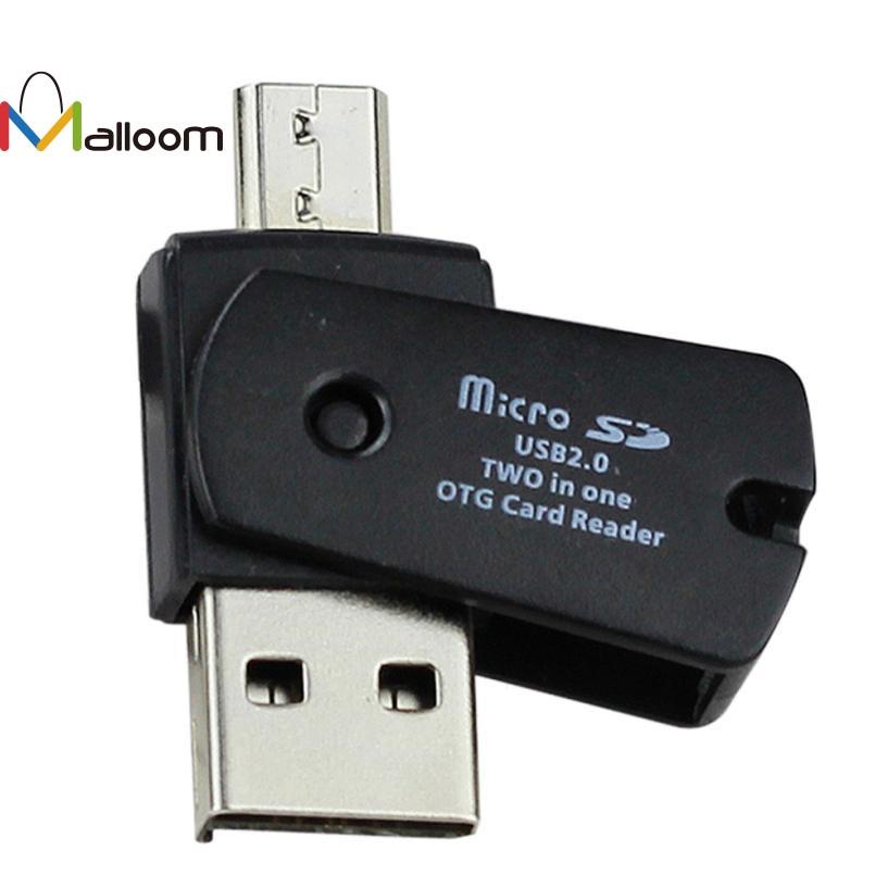 OTG Micro USB to USB 2.0 Micro SD TF Card Reader Adapter For Android Phone