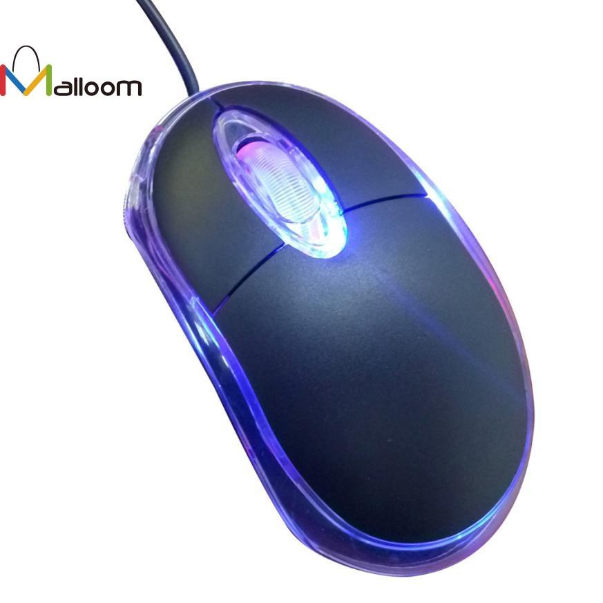 Rechargeable 1200 DPI USB Optical Wired Gaming Mouse Gamer Mice for PC Laptop Computer