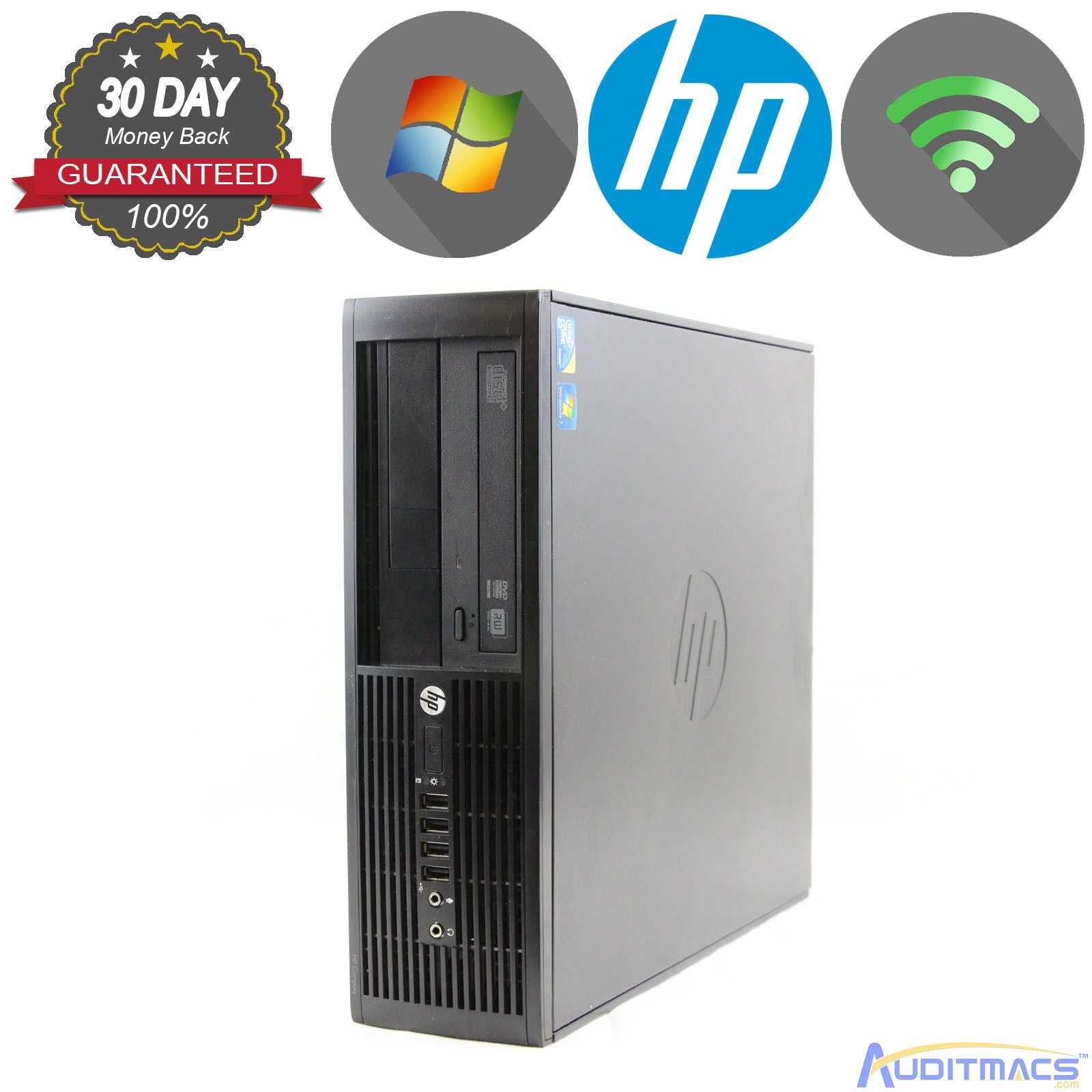 HP Compaq 4000 Pro SFF, Core 2 Duo, Windows 7, WiFi Included