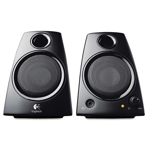 Logitech 3.5mm Jack Compact PC / Laptop Stereo Speakers in Black | Z130